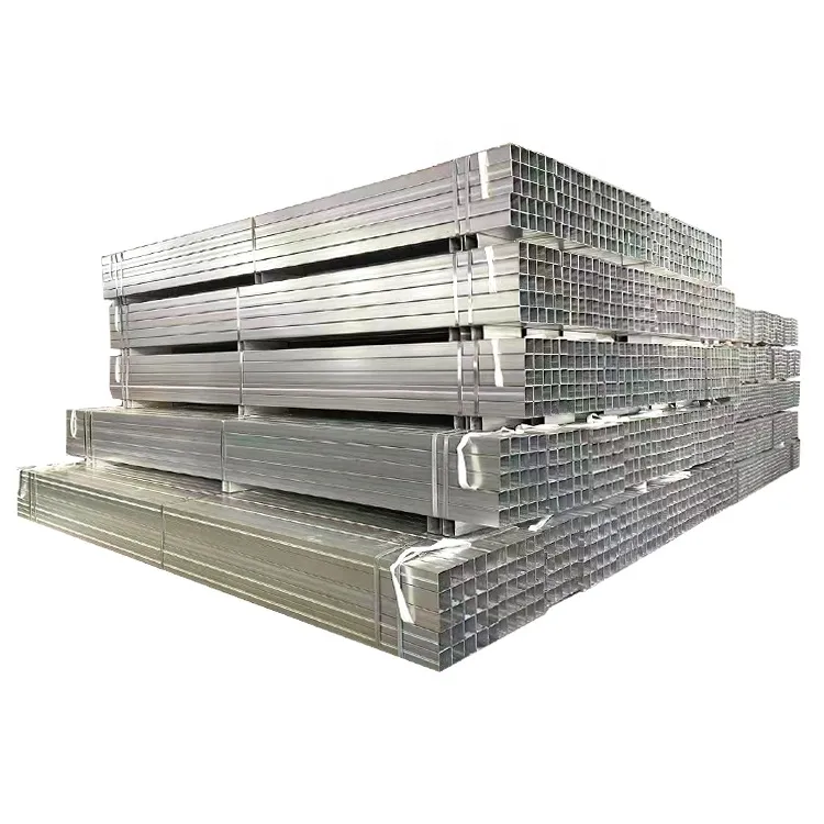 GP pipe Manufacturer Profile Tubing Prices galvanized square  steel welded  tube for Shelter Structure